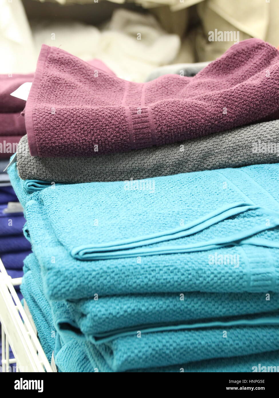 Green, Crimson and Gray Towel Stock Photo Alamy