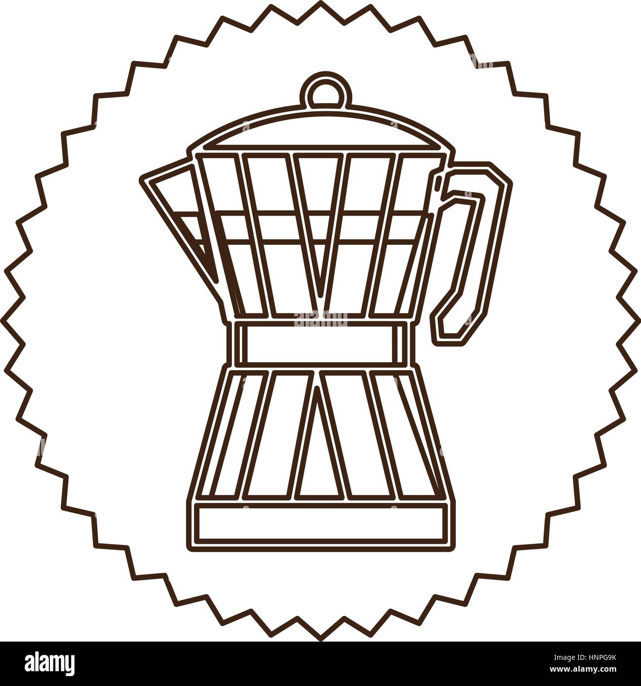 coffee moka pot icon image, vector illustration Stock Vector Image ...