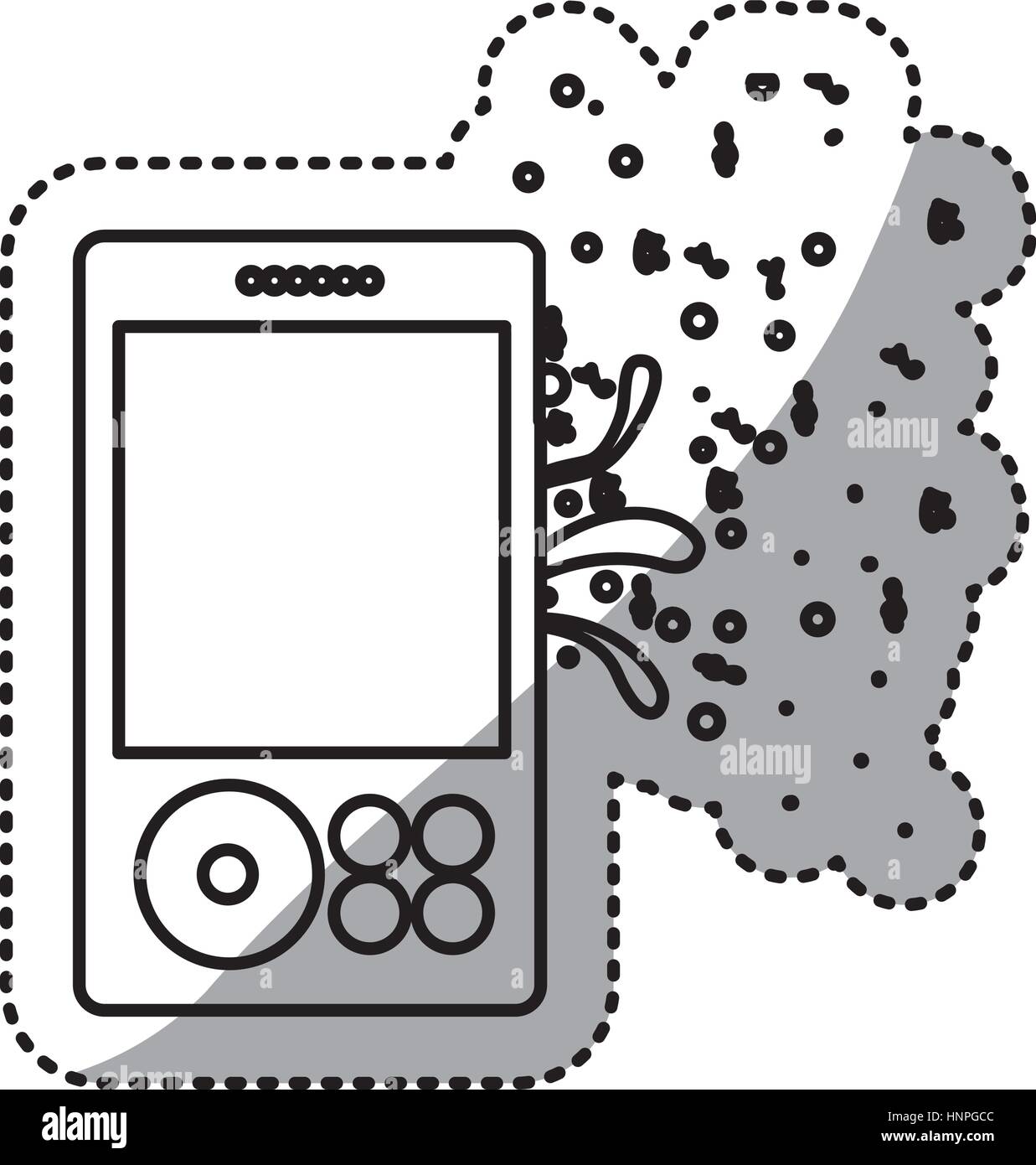music player icon stock image, vector illustration Stock Vector Image ...