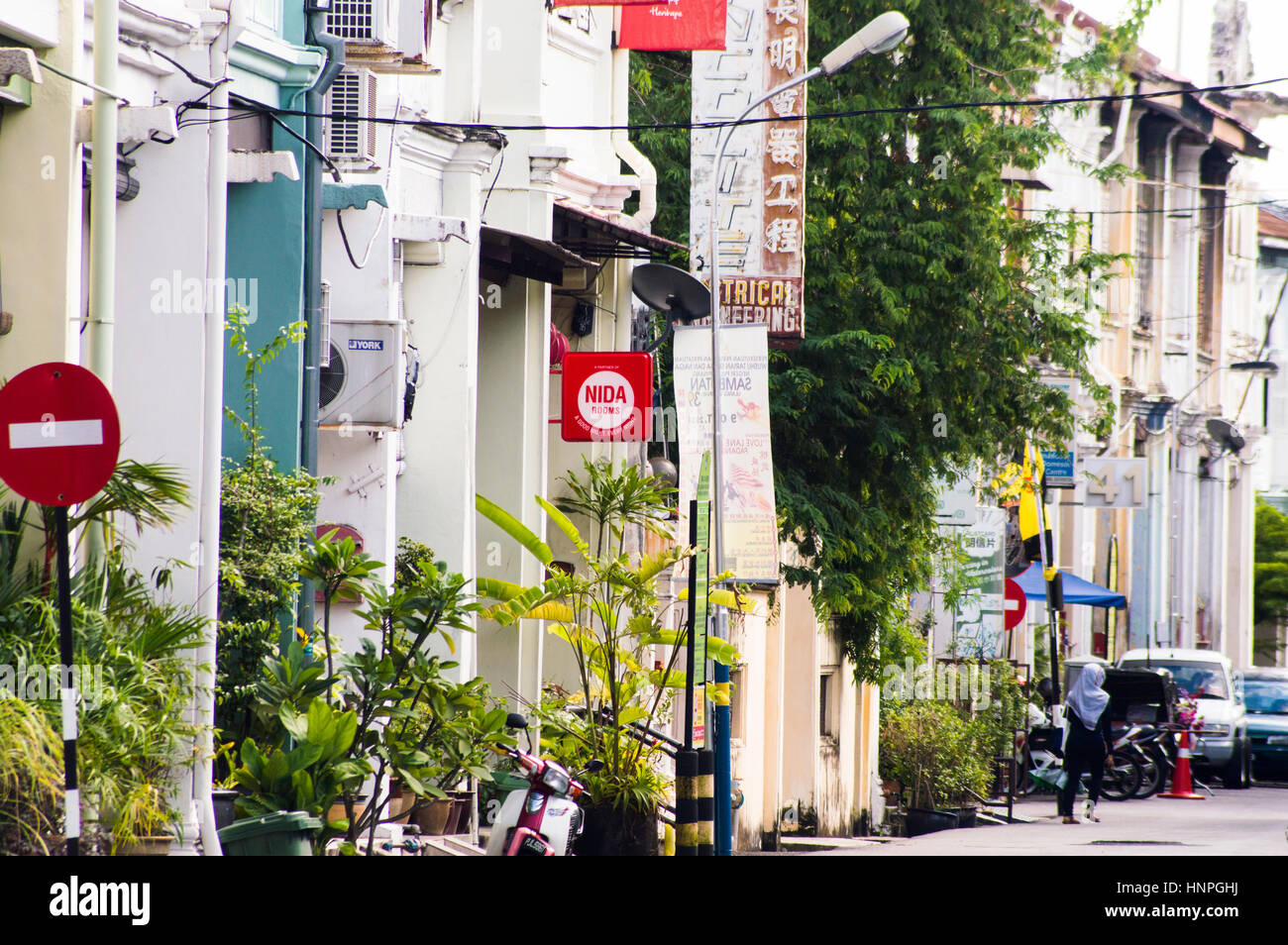 Terrace buildings and guest houses, Love Lane, Penang