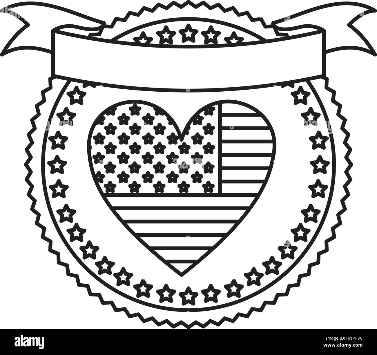 Symbol american seal sign icon, vector illustration Stock Vector Image ...