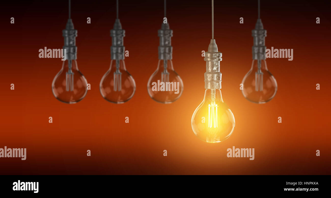Light bulb lamps. 3D rendering Stock Photo - Alamy