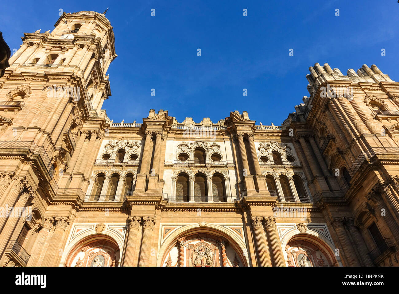 The Cathedral of the Incarnation (Catedral de la Encarnation), Malaga, Andalusia, Spain. Stock Photo