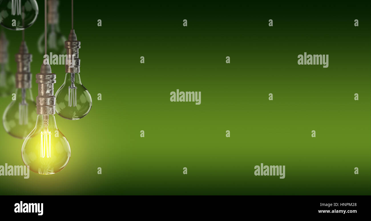Light bulb lamps. 3D rendering Stock Photo - Alamy