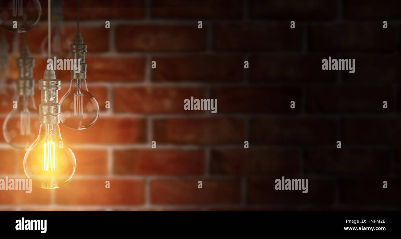 Light bulb lamps. 3D rendering Stock Photo - Alamy