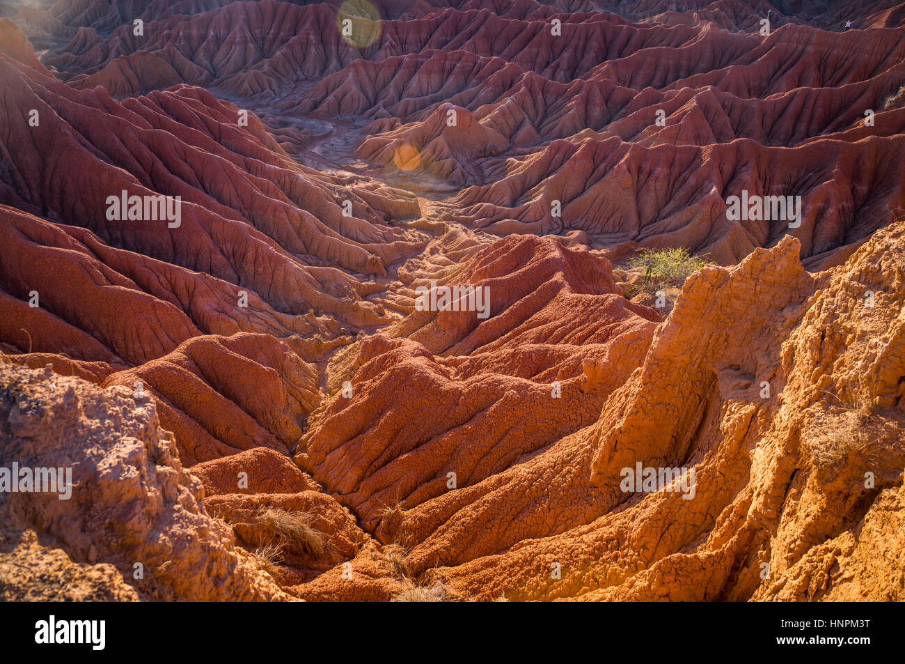Red hills of Tatacoa Desert in Huila, Colombia Stock Photo