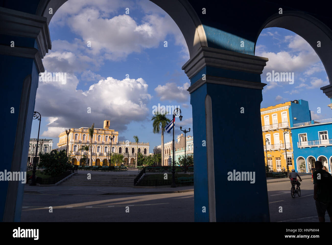 Main square of Sancti Spiritus, Cuba Stock Photo