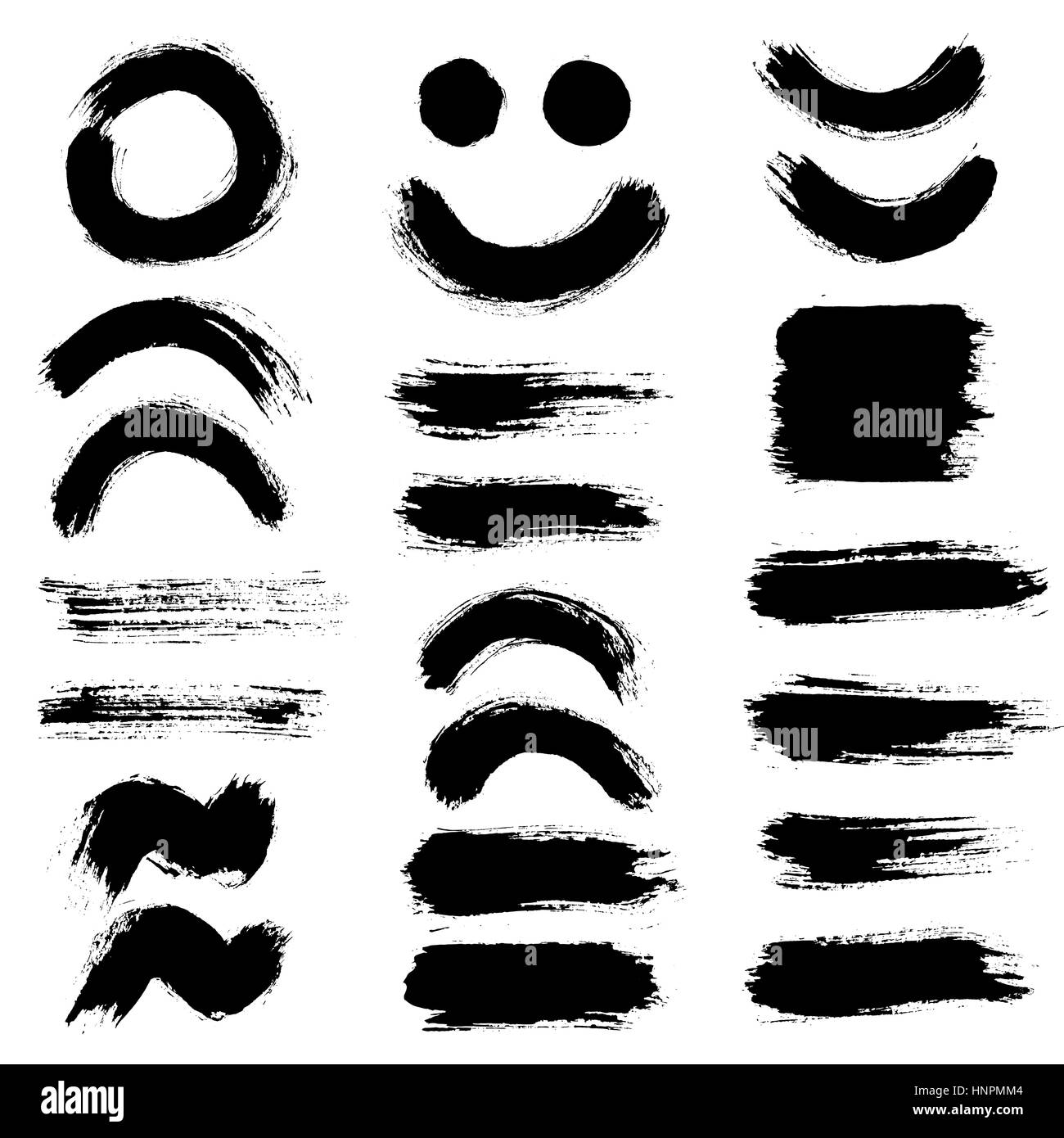 Brush Strokes Set 10 Stock Vector Image &amp; Art - Alamy