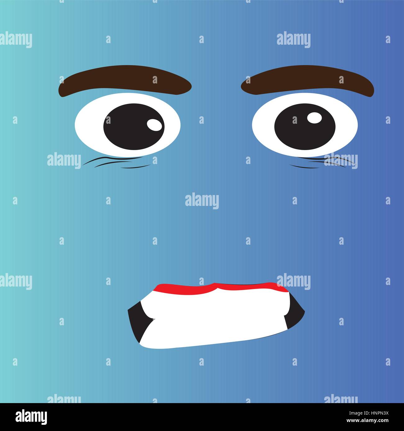 Angry cartoon face Stock Vector Image & Art - Alamy