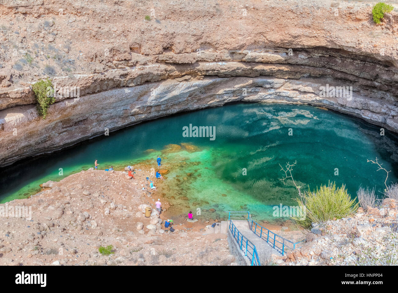 Dibab Sinkhole, Oman, Middle East, Asia Stock Photo