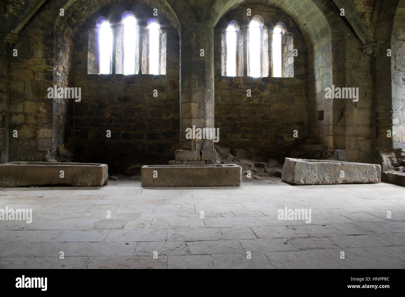 Kirkstall Abbey, Leeds, West Yorkshire Stock Photo