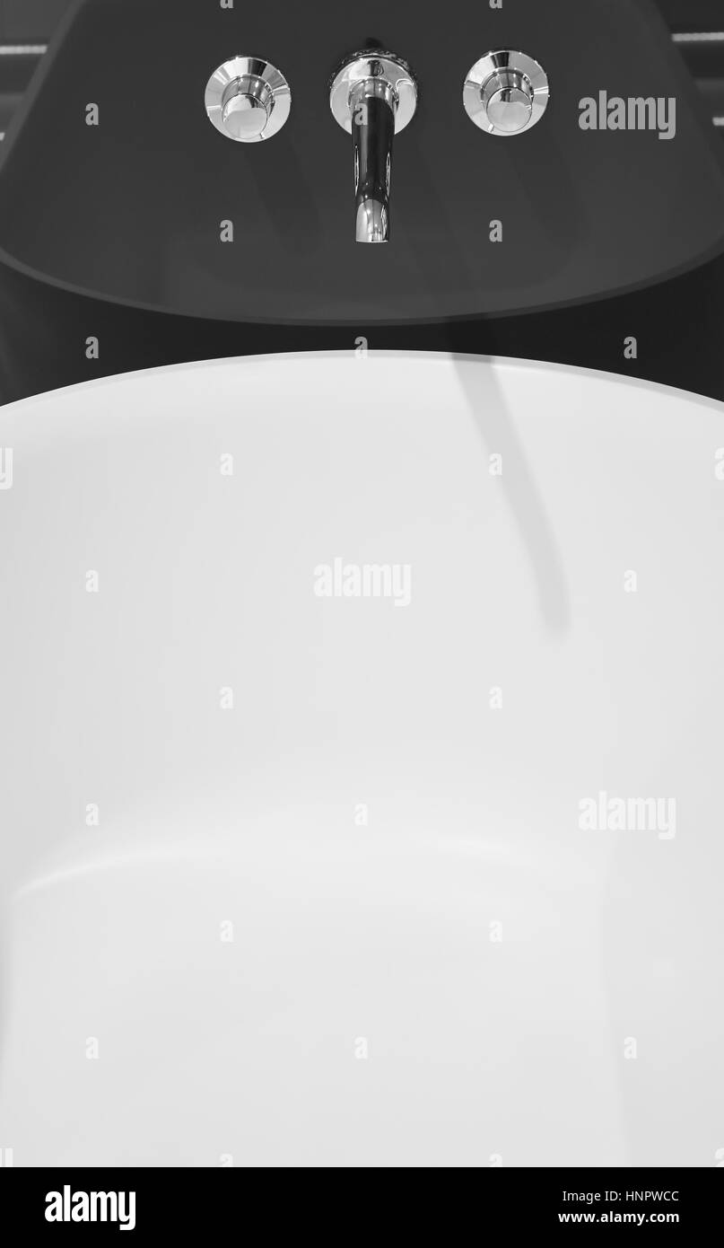 Bathtub detail Black and White Stock Photos & Images Alamy
