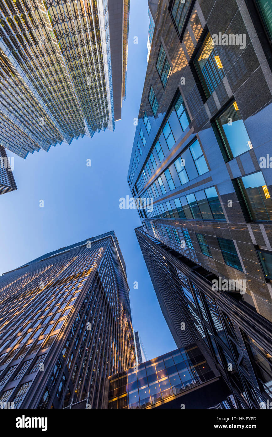 Office buildings in the business district in Toronto Canada. Stock Photo