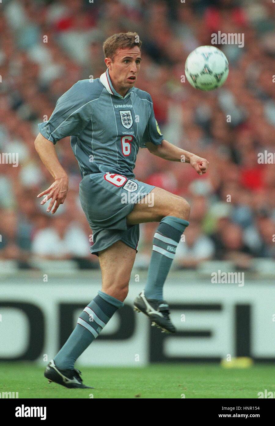 GARETH SOUTHGATE ENGLAND & ASTON VILLA FC 26 June 1996 Stock Photo