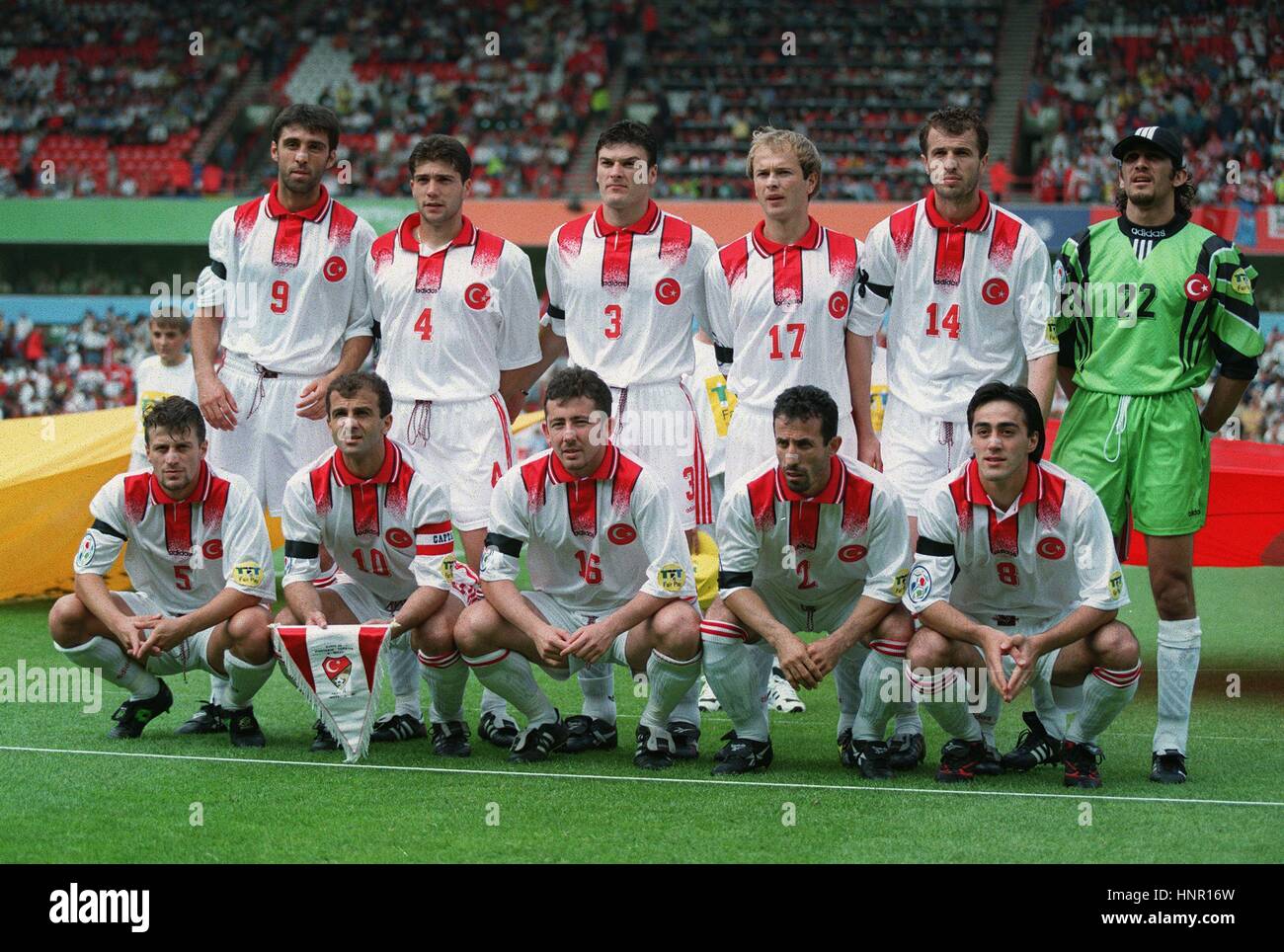 TURKEY TEAM EURO 96 18 June 1996 Stock Photo