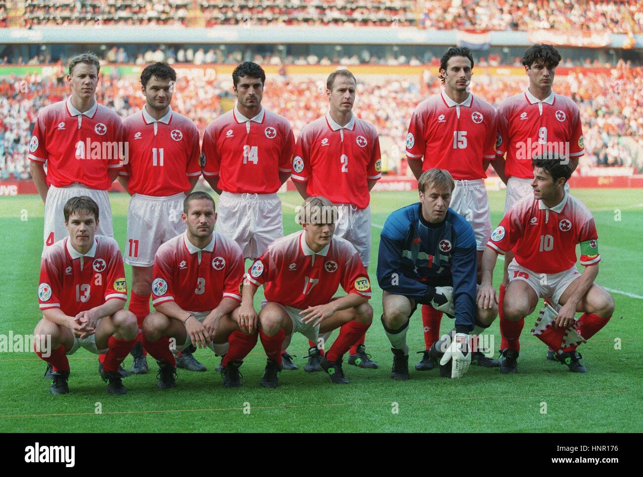 SWITZERLAND EURO 96 18 June 1996 Stock Photo