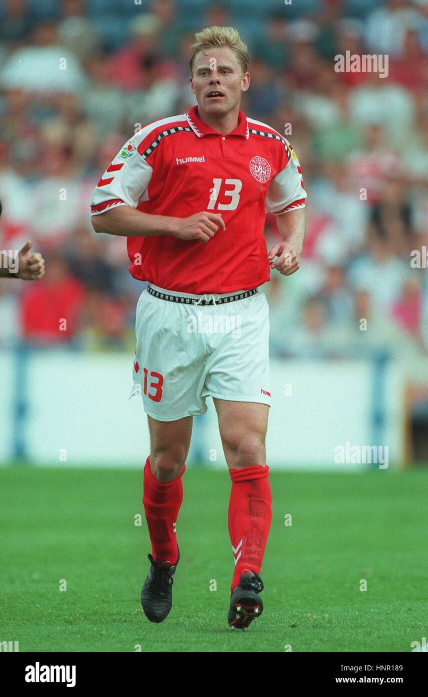 HENRIK LARSEN DENMARK & LYNGBY BK FC 16 June 1996 Stock Photo