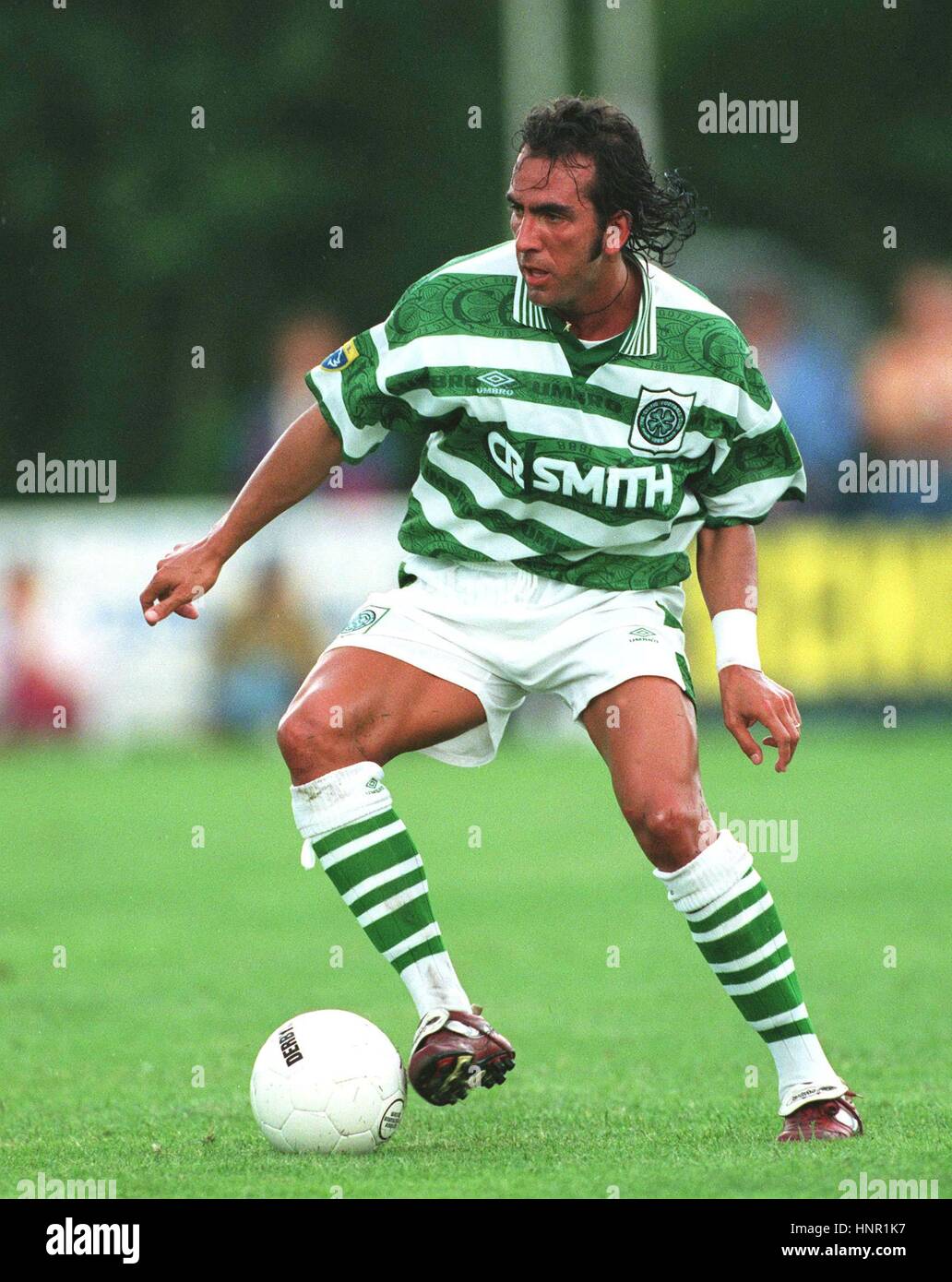 PAOLO DI CANIO GLASGOW CELTIC FC 01 August 1996 Stock Photo