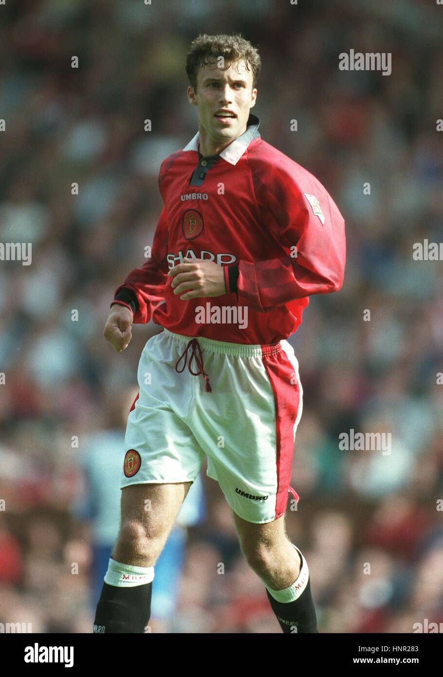 RONNY JOHNSEN MANCHESTER UNITED FC 28 August 1996 Stock Photo Alamy