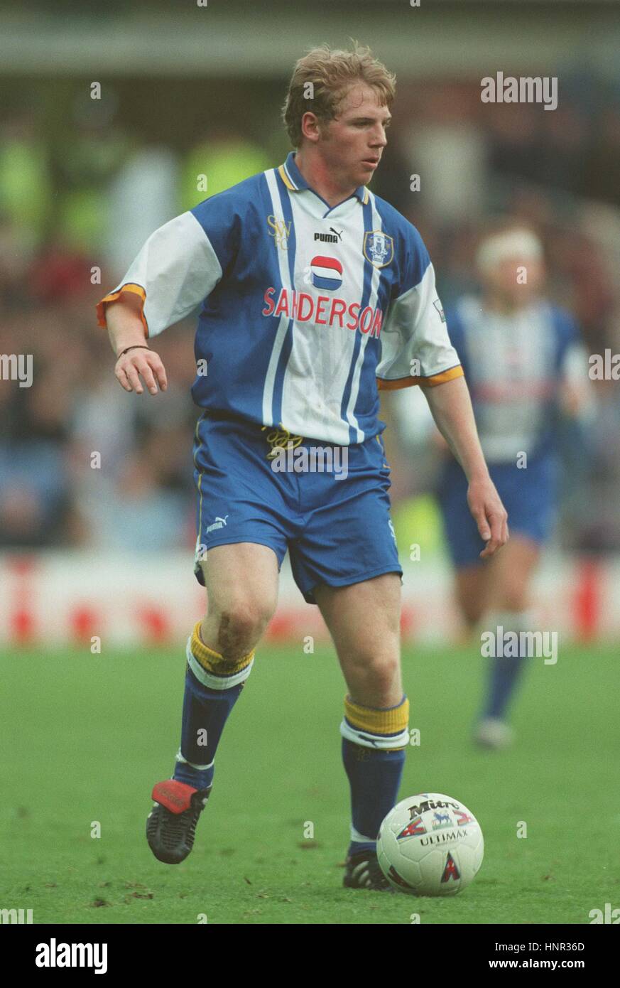 RITCHIE HUMPHREYS SHEFFIELD WEDNESDAY FC 24 October 1996 Stock Photo ...