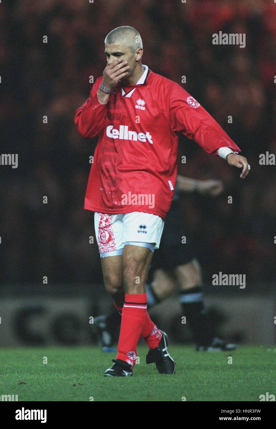 Fabrizio RAVANELLI - League appearances. - Middlesbrough FC