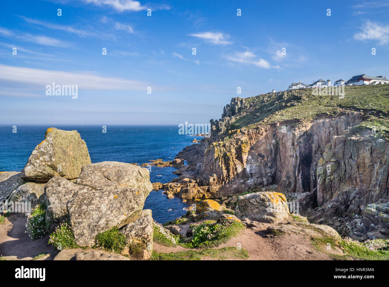 United Kingdom, South West England, Cornwall, Cornish Coast at Land's End, the westermost tip of