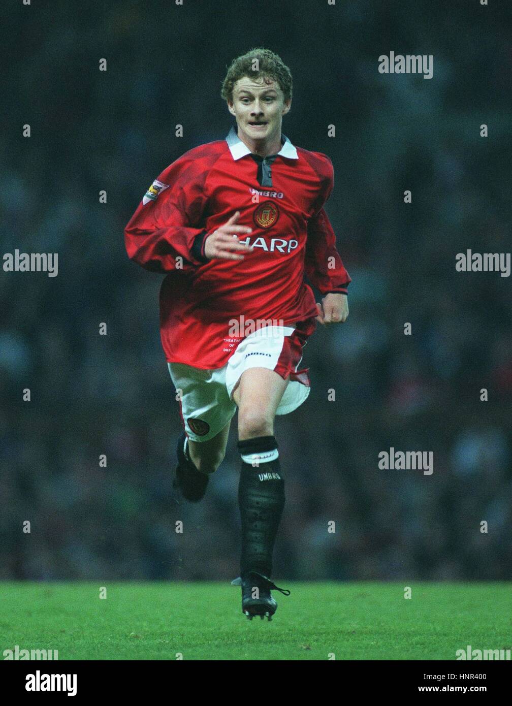 Ole Gunnar Solskjaer Manchester United Fc 12 November 1996 Stock Photo Alamy