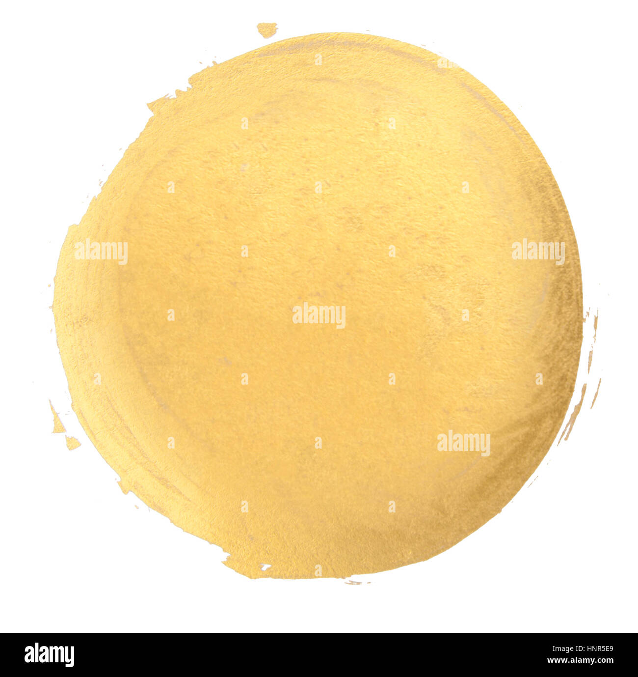 Gold watercolor texture paint stain   shining brush stroke Stock Photo