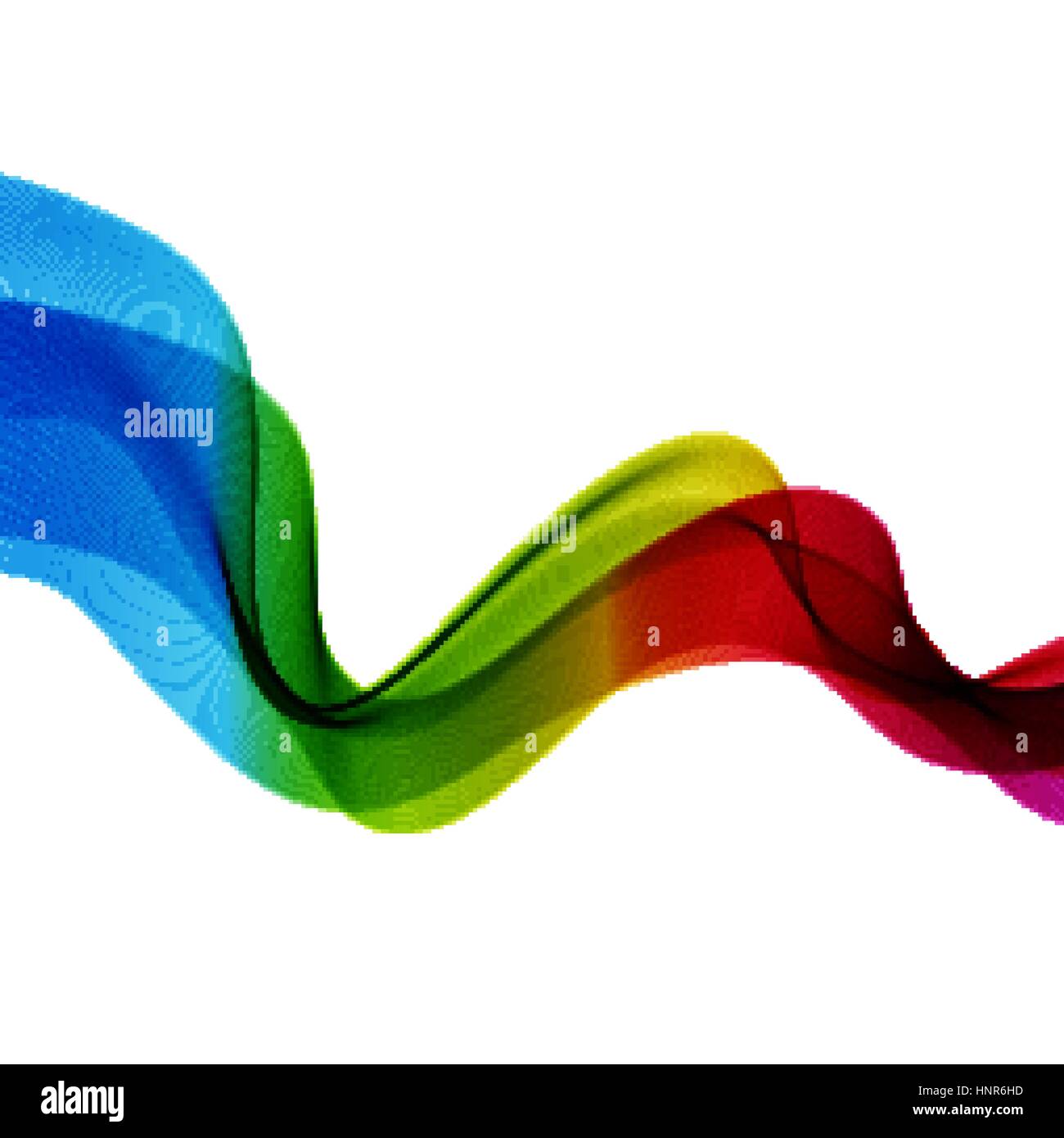 Abstract wave vector background, rainbow waved lines for brochure ...