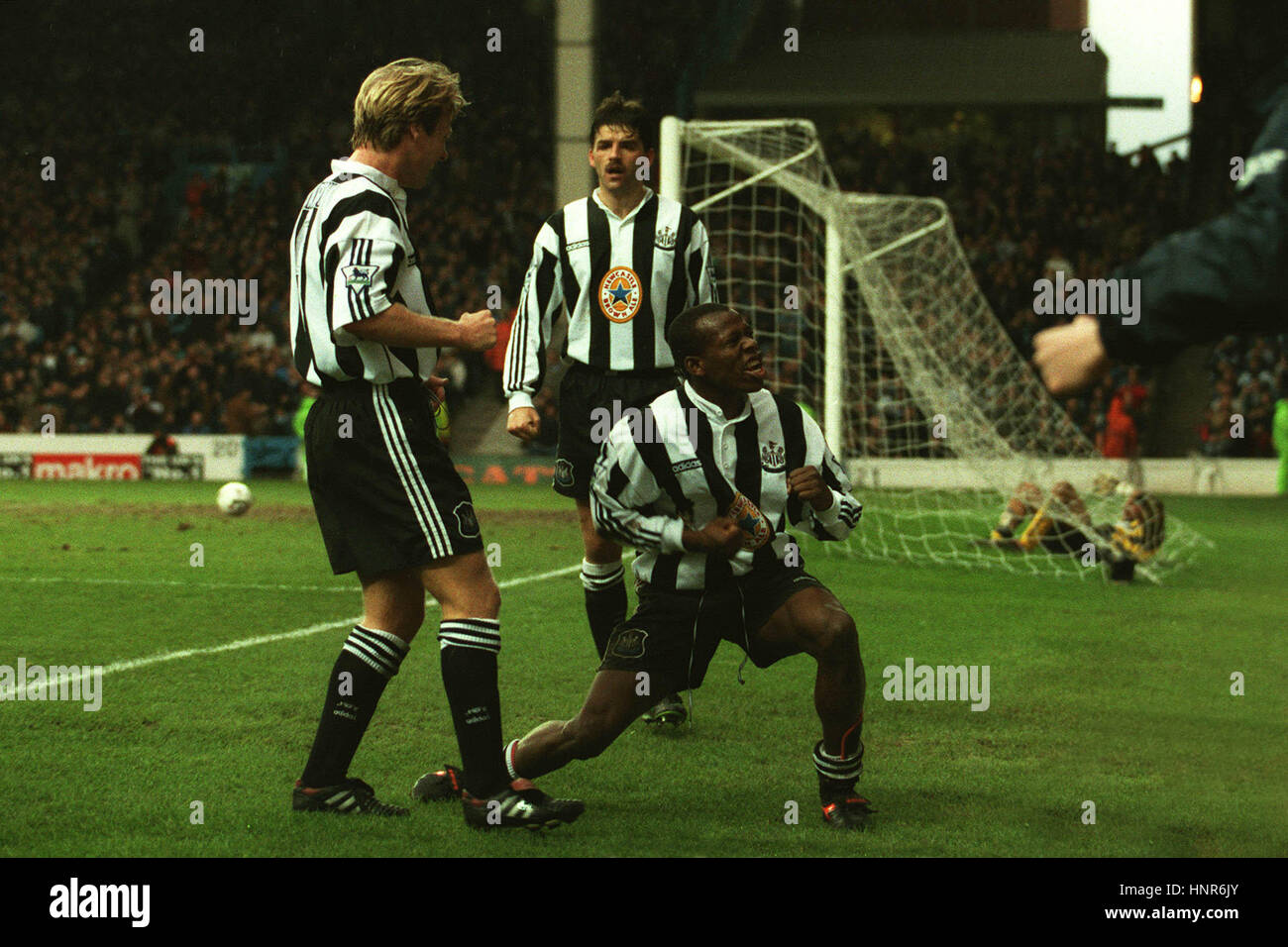 Asprilla Celebrates His Goal Manchester City V Newcastle U 24 Stock Photo Alamy