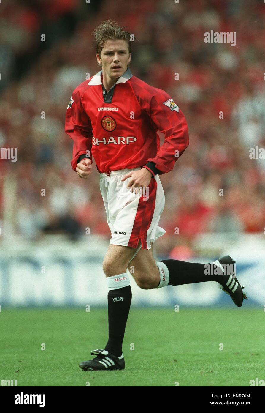 DAVID BECKHAM MANCHESTER UNITED FC 02 August 1996 Stock Photo
