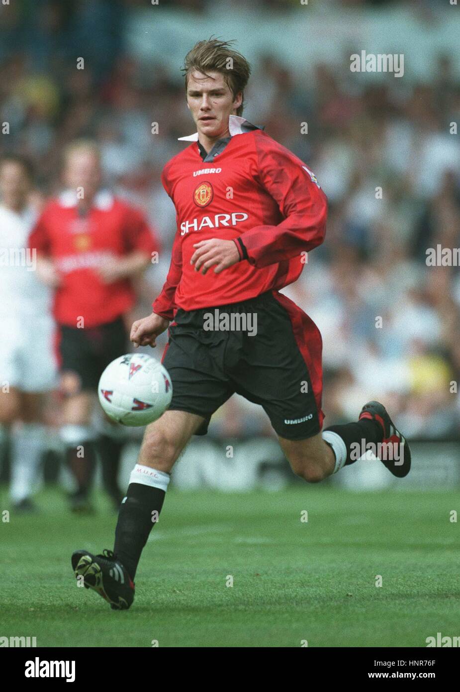 DAVID BECKHAM MANCHESTER UNITED FC 15 September 1996 Stock Photo - Alamy