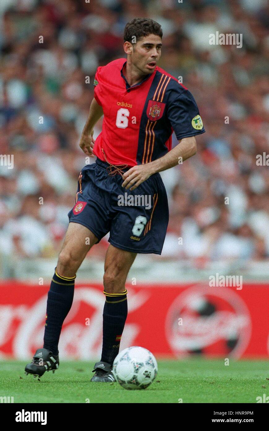 FERNANDO HIERRO SPAIN & REAL MADRID FC 24 June 1996 Stock Photo Alamy