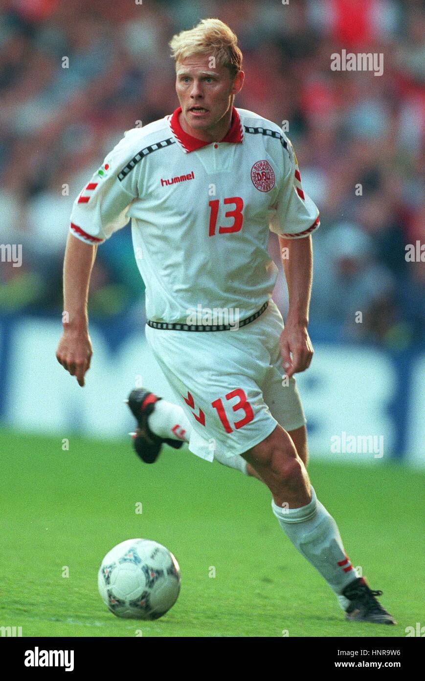 HENRIK LARSEN DENMARK & LYNGBY BK FC 28 June 1996 Stock Photo