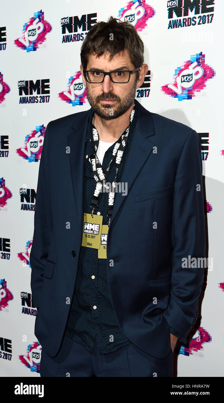 Louis Theroux arriving for the VO5 NME Awards 2017 held at the O2 Brixton Academy, London. PRESS ASSOCIATION Photo. Picture date: Wednesday February 15, 2017. See PA Story SHOWBIZ NME. Photo credit should read: Matt Crossick/PA Wire Stock Photo