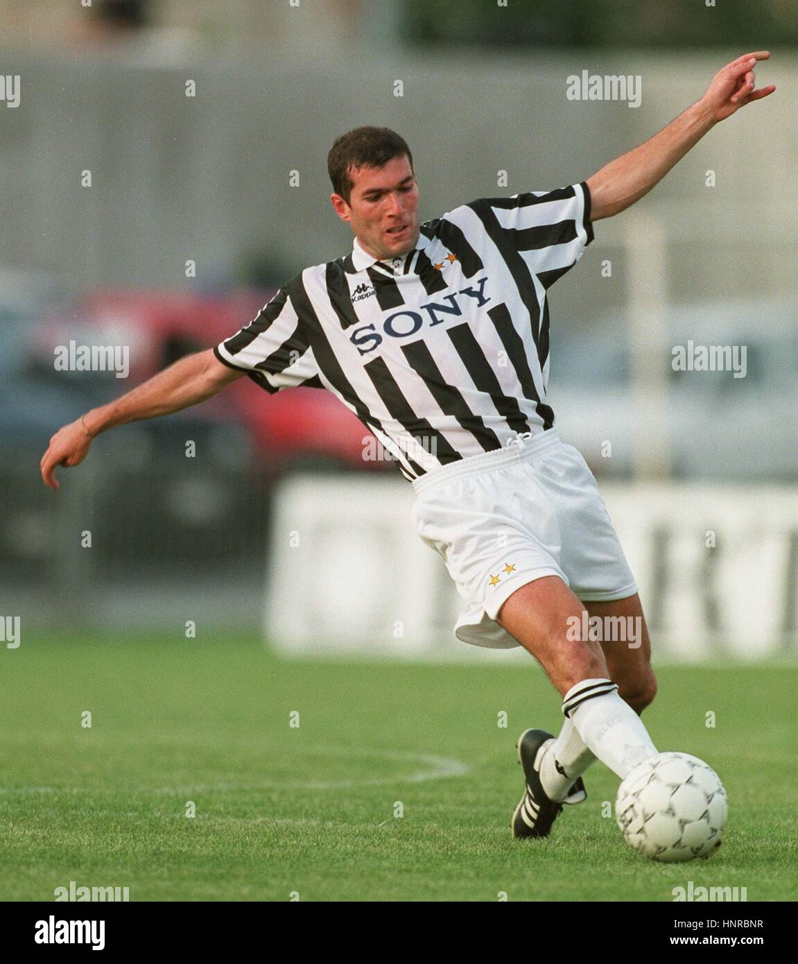 Zinedine Zidane Juventus Fc 19 August 1996 Stock Photo Alamy