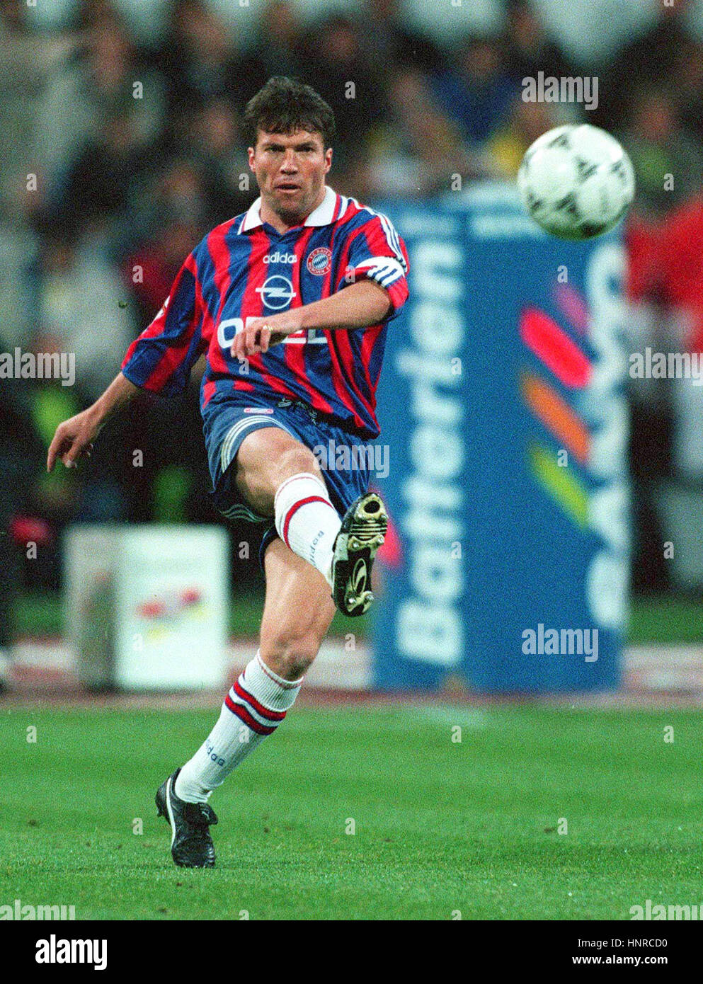 LOTHAR MATTHAUS BAYERN MUNCHEN FC 25 October 1996 Stock Photo - Alamy