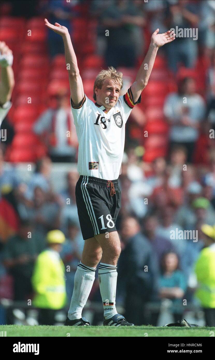 JURGEN KLINSMANN GERMANY & BAYERN MUNICH FC 18 June 1996 Stock Photo