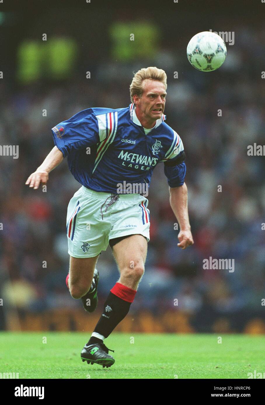 PETER VAN VOSSEN GLASGOW RANGERS FC 05 August 1996 Stock Photo - Alamy