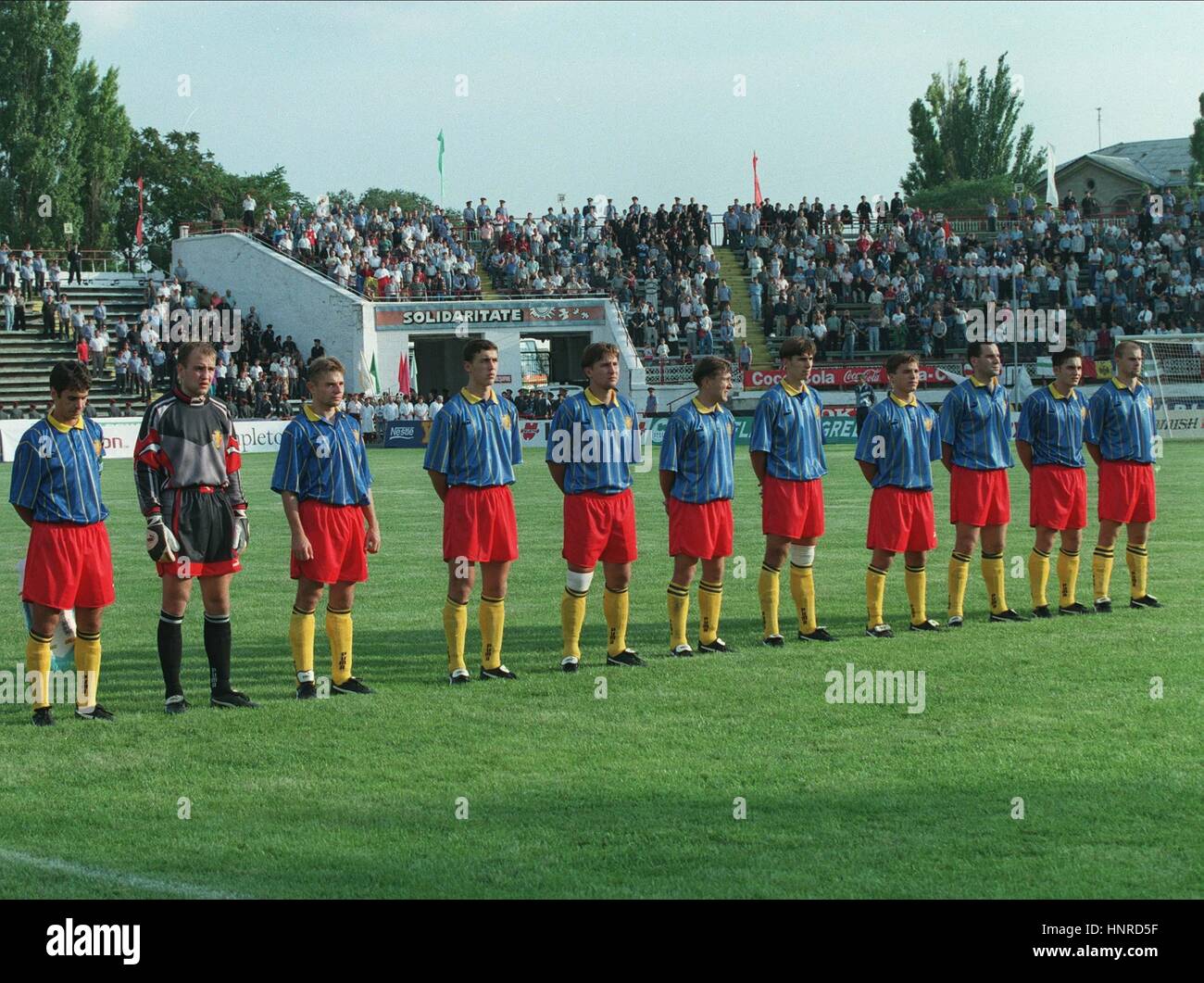 MOLDOVA FOOTBALL TEAM LINE UP MOLDOVA V ENGLAND REPUBLICA STADIUM