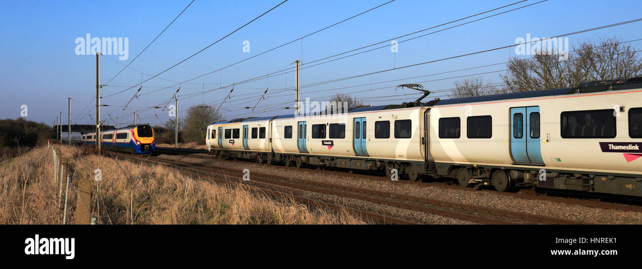 Meridian class 222 020 train, East Midlands Trains livery, between ...