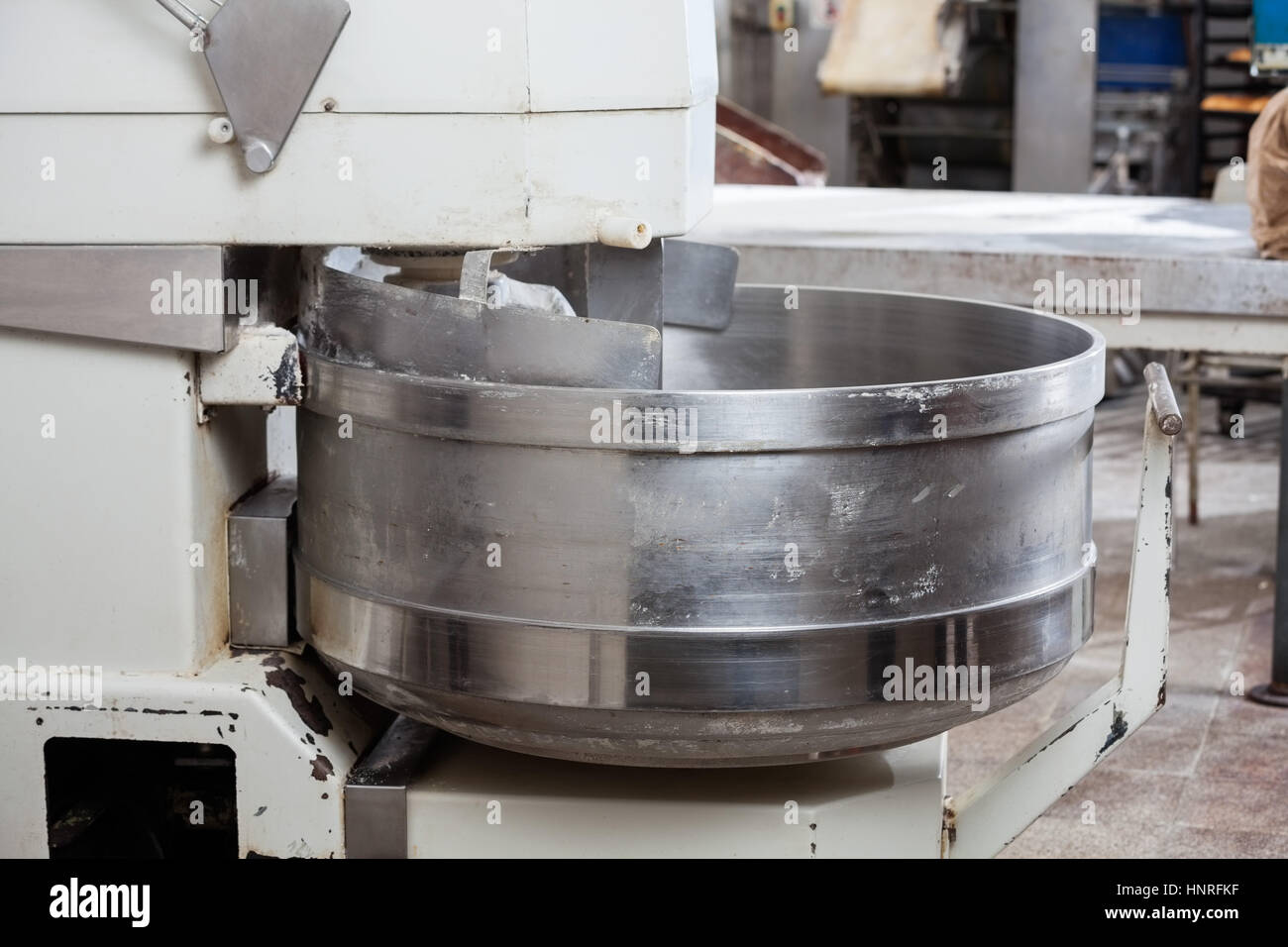 Dough Mixer In Bakery Stock Photo