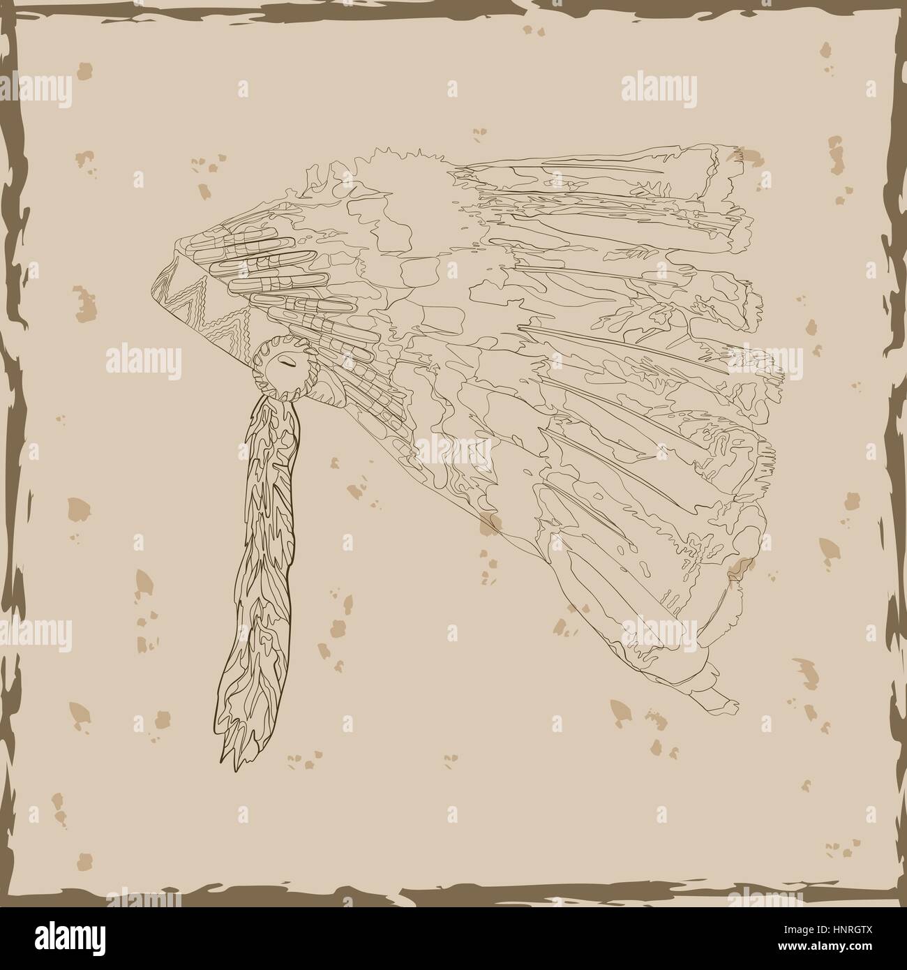 Indian Chief Headdress Drawing : How To Draw The Head Of A Native American Indian Chief Drawing Illustration Wonderhowto - Jaume ollé, 24 january 2000