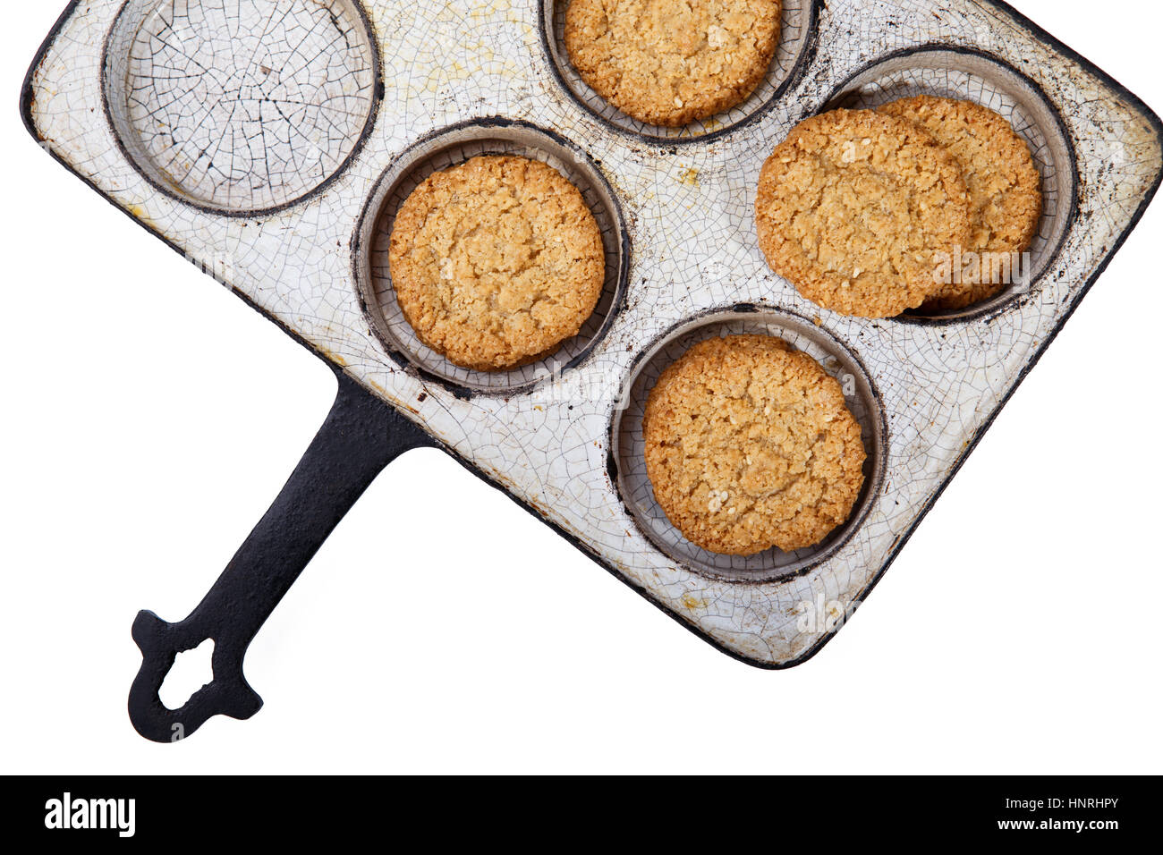 Cookies in a frying pan. Rustic style Stock Photo Alamy