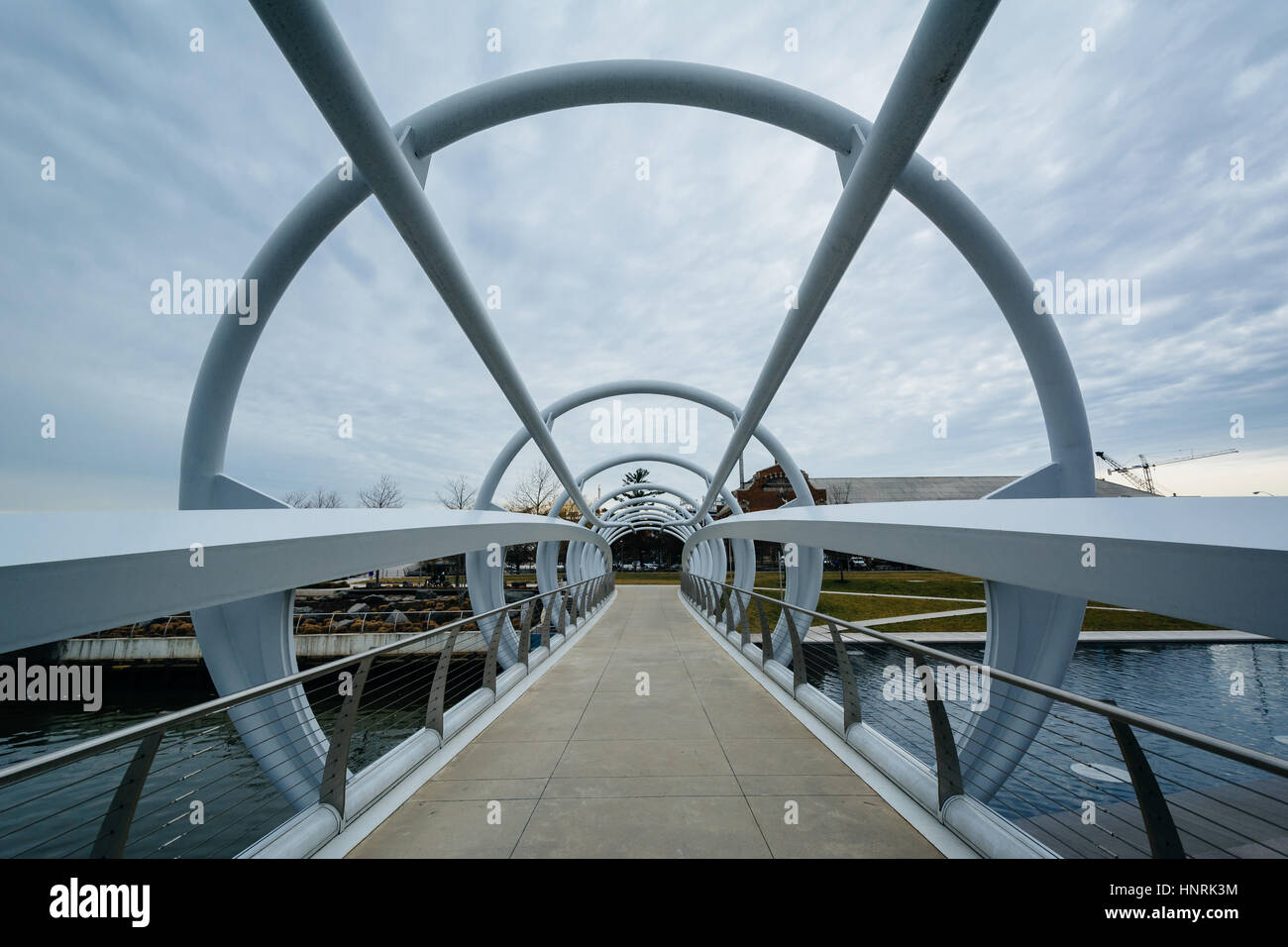Bridges at The Yards Park, in Washington, DC. Stock Photo