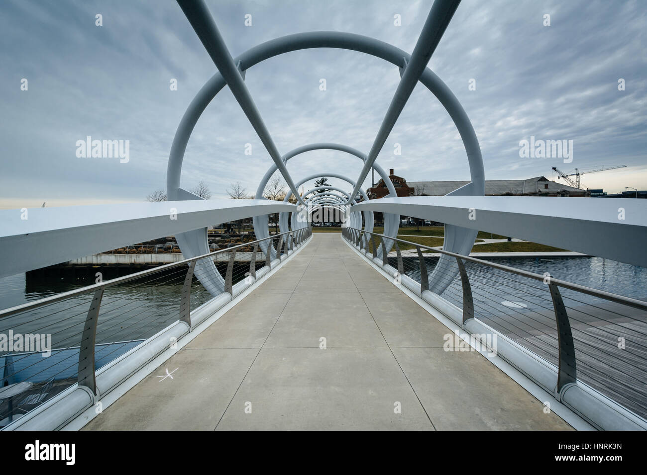 Bridges at The Yards Park, in Washington, DC. Stock Photo