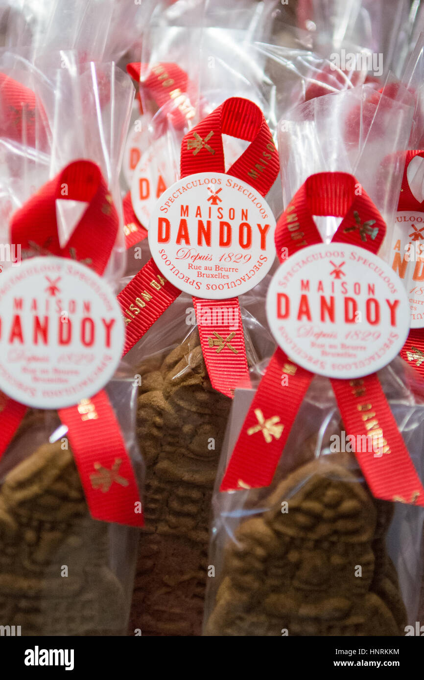 Maison Dandoy speculoos christmas biscuits Stock Photo