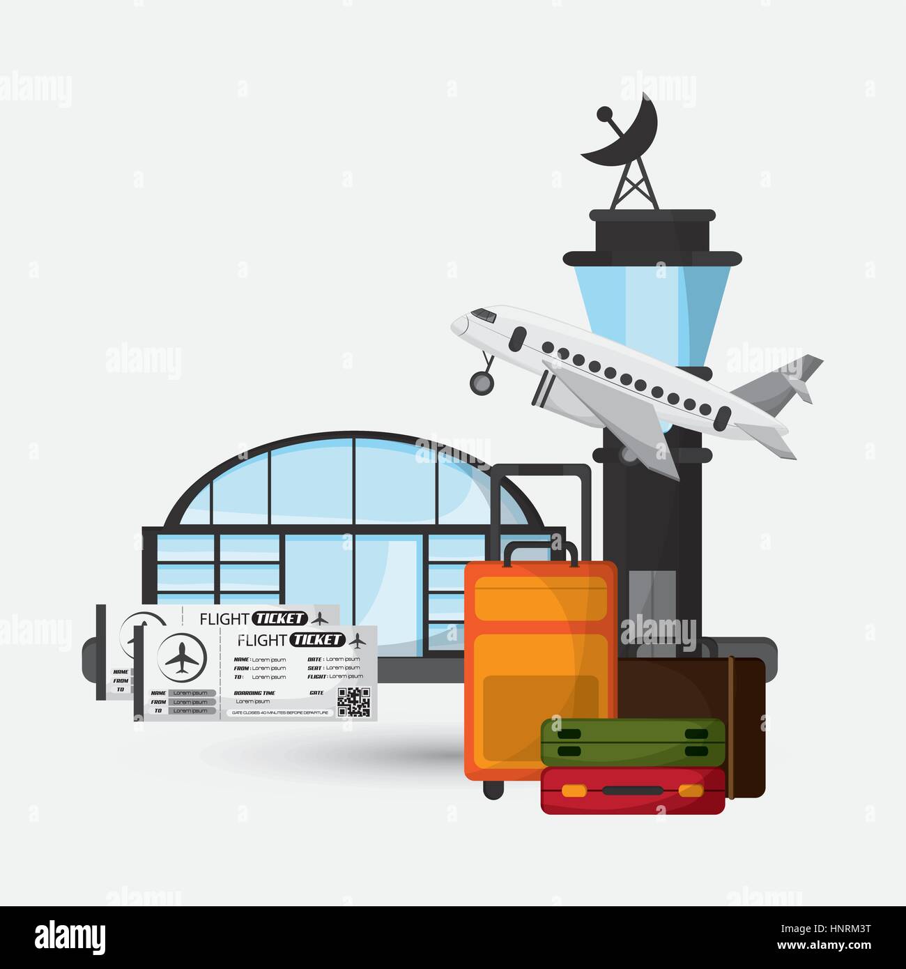 airport concept with icon design, vector illustration 10 eps graphic ...