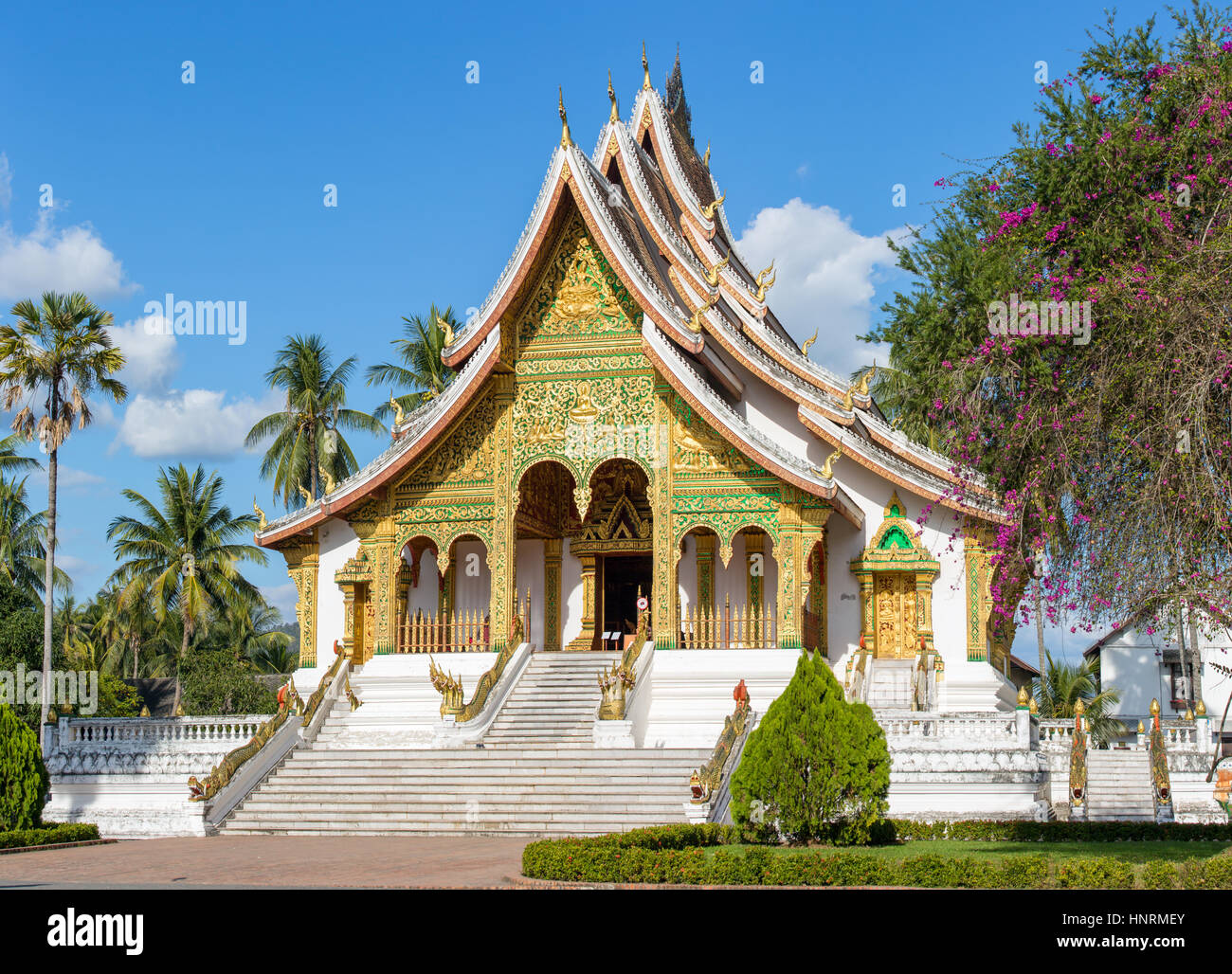 Haw Pha Bang temple in Luang Prabang, Laos Stock Photo