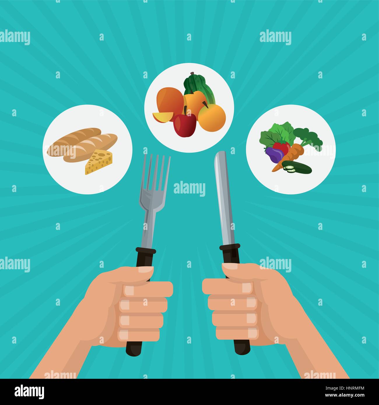 healthy food concept with icon design, vector illustration 10 eps ...